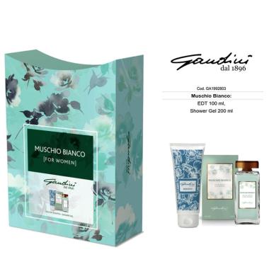 Gandini MUSCHIO BIANCO: EDT 100ml + Shower Gel 200ml