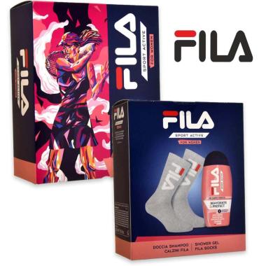 Fila fierce woman: showergel rehydrate&protect 250ml + socks