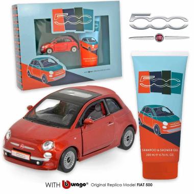 Fiat 500 kids gift set (modellino + shampoo/shower gel  200 ml)