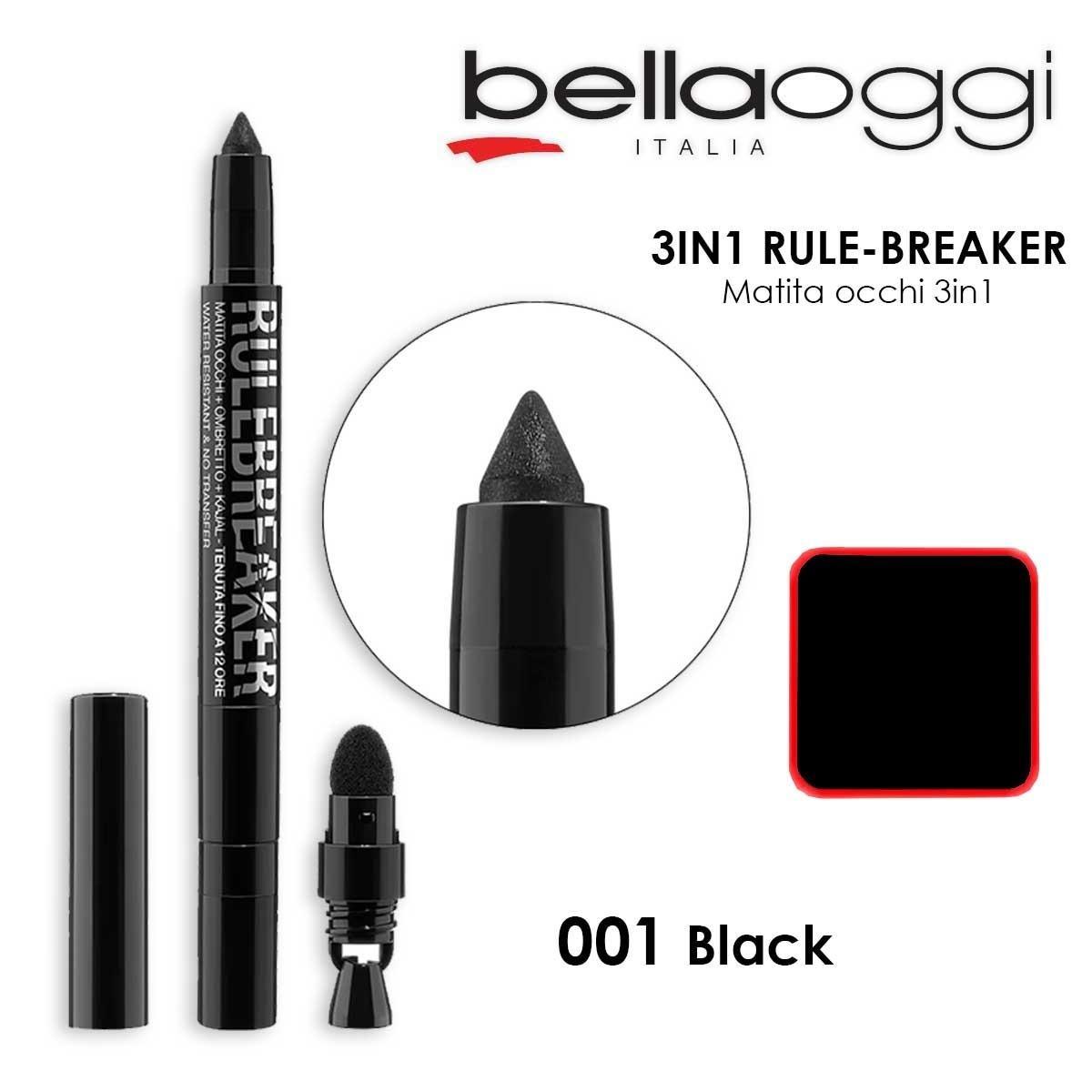 Bella oggi 3in1 rule breaker 12h- water resistant- no transfer 001 black