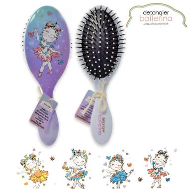 Labor detangler ballerina spazzola scioglinodo colori  assortiti