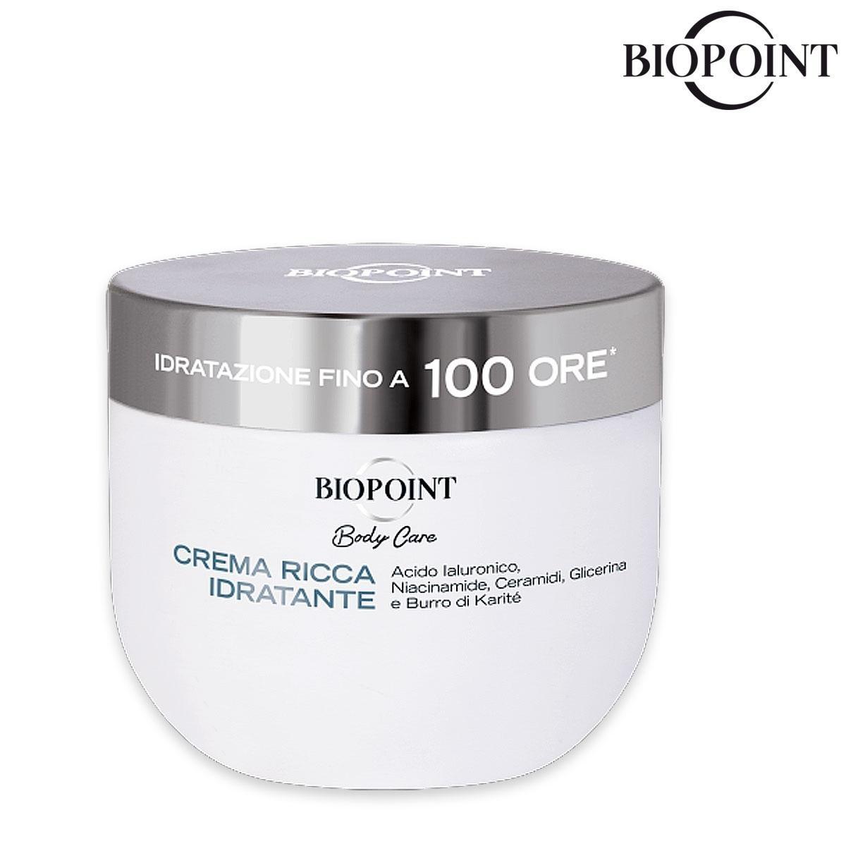 Biopoint crema ricca idratante vaso 400 ml