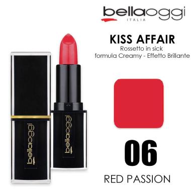 Bella oggi kiss affair creamy rossetto stick red passion 006