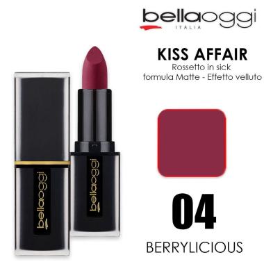 Bella oggi kiss affair matte rossetto stick berrylicious 004