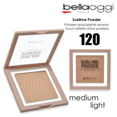 Bella oggi sublime powder shine control cipria compatta medium light 120