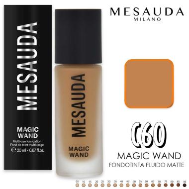 Mesauda fondotinta fluido matte magic wand c60