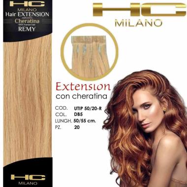 Hc milano extension cheratina remy 50/55 cm 20 pz col db5