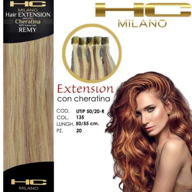 Hc milano extension cheratina remy 50/55 cm 20 pz col s18/22