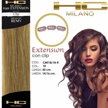 Hc milano extension 3 clip remy largh.14-16cm lungh.50cm col.10 biondo 7.0