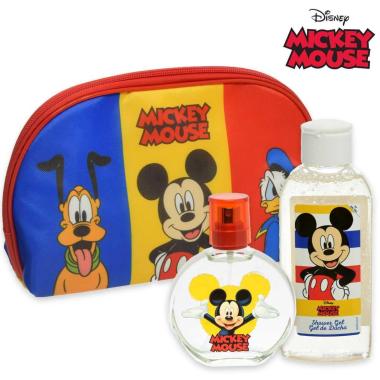 Mickey coffret edt 50 ml + shower gel 100 ml + pochette