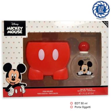 Mickey set edt 50ml + porta oggetti