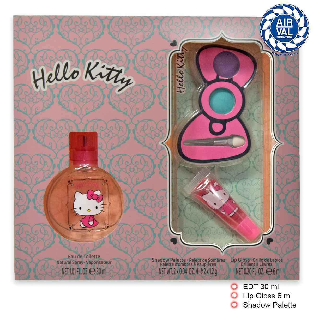 Hello kitty set edt 30ml + kit cosmetica