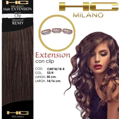 Hc milano extension 3 clip remy largh.14-16cm lungh.50cm col.s2/4