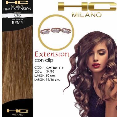 Hc milano extension 3 clip remy largh.14-16cm lungh.50cm col.s4/10