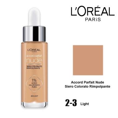 L'oreal fondotinta accord parfait serum 2-3 light