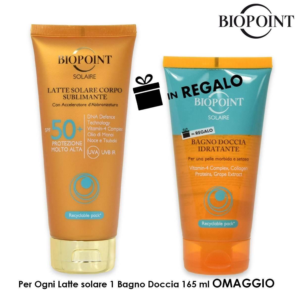 Biopoint latte tubo 200 ml spf 50+