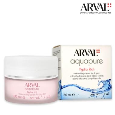 Arval aquapure hydra rich - crema idratante pelli secche vs 50 ml