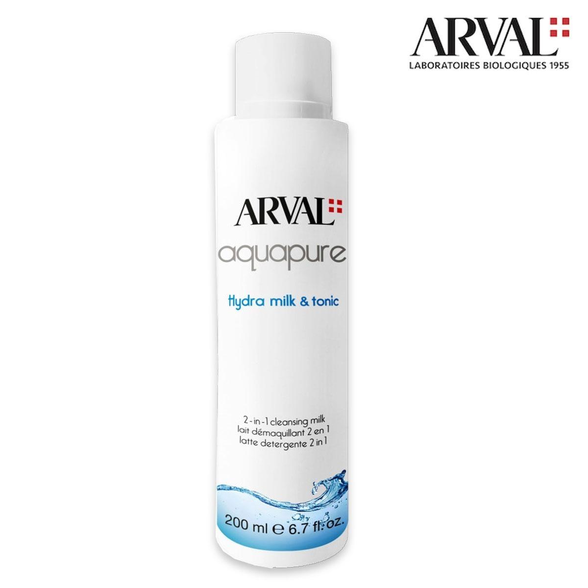 Arval aquapure hydra milk & tonic - latte detergente 2 in 1 fl 200 ml