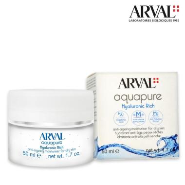 Arval aquapure hyaluronic rich 50 ml. - crema idratante antiet pelli secche