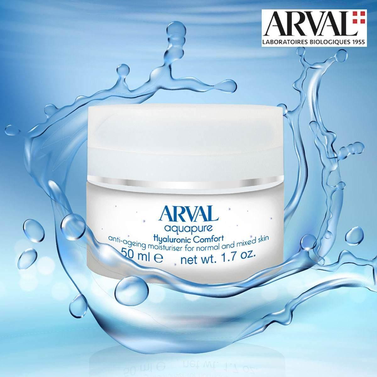 Arval aquapure hyaluronic comfort 50 ml. - crema idratante antiet pelli normali e miste