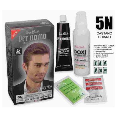 Renee blanche uomo crema colorante 5n castano chiaro