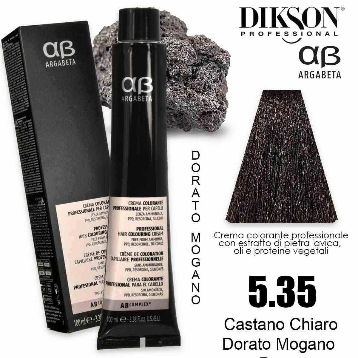 Dikson argabeta color 100 ml 5.35 castano chiaro dorato mogano