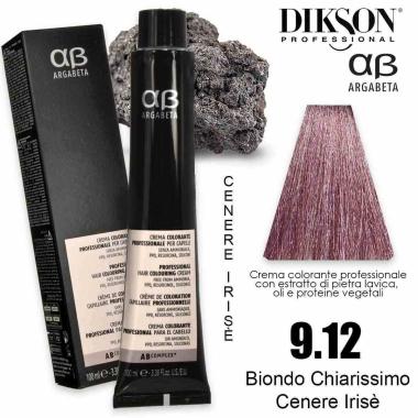 Dikson argabeta color 100 ml 9.12 biondo chiarissimo cenere iris