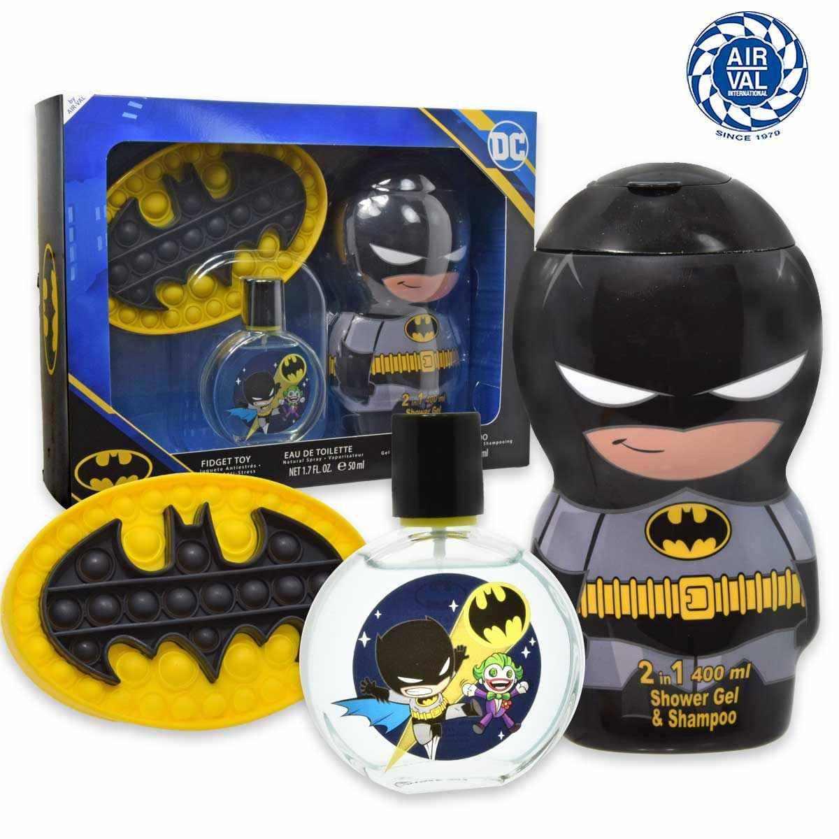 Batman & joker gift set edt 50ml + batman 2in1 2d 400ml + fidget toy