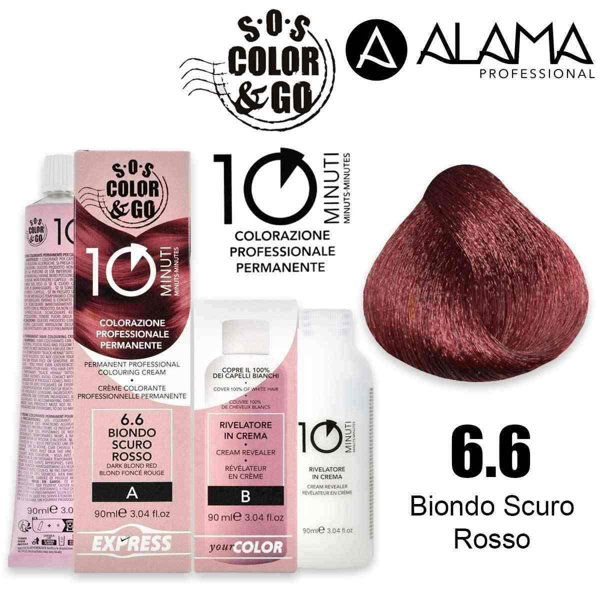 S.o.s. color & go 10 minuti 6.6 colorazione 10min duo set 90 + 90 ml kit