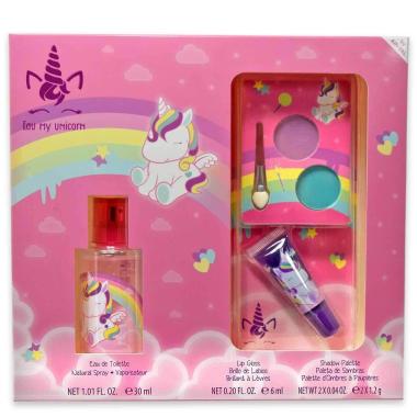 Eau my unicorn gift set edt 30 ml + lip gloss + eye shadow