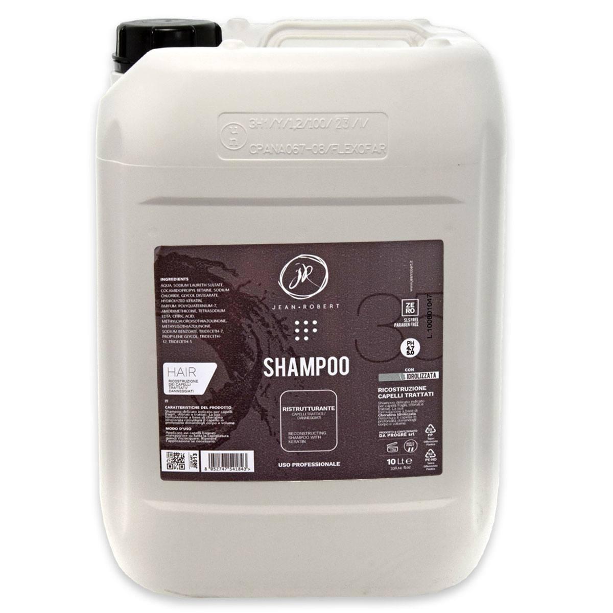 Jean robert shampoo ristrutturante alla cheratina 10 litri