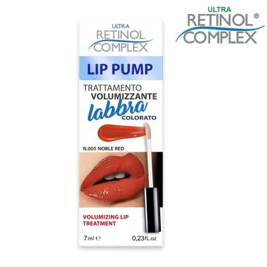 Retinol complex volumizzante labbra lip pump 7 ml noble red