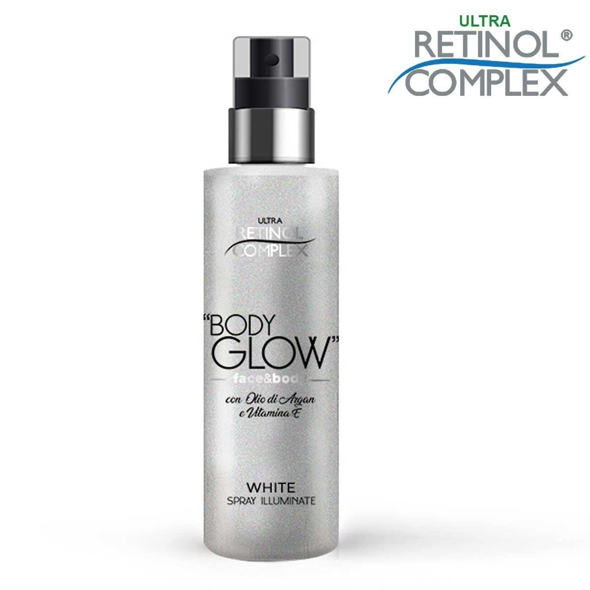 Retinol complex body glow face & body spray illuminante white 200 ml