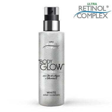 Retinol complex body glow face & body spray illuminante white 200 ml