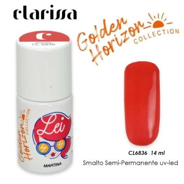 Clarissa lei martina 14 ml smalto uv/led golden horizon