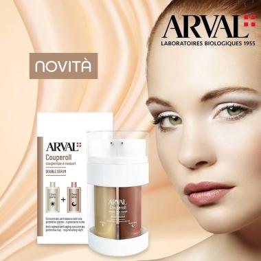 Arval couperoll double serum - concentrato antirossore anti-et :protettivo giorno, rigenerante notte fl airless 15+15ml