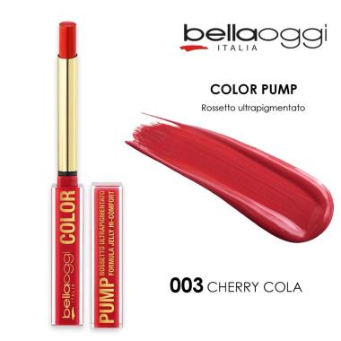 Bella oggi rossetto in gel ultra pigmentato color pump cherry cola 003