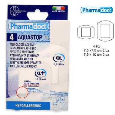 Pharmadoct 4 cerotti aquastop resistenti all'acqua alta protezione