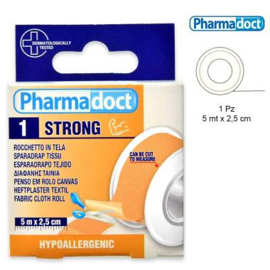 Pharmadoct rocchetto tela strong  5 m x 2,5 cm