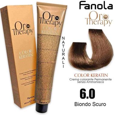 Fanola oro therapy color keratin 100 ml 6.0