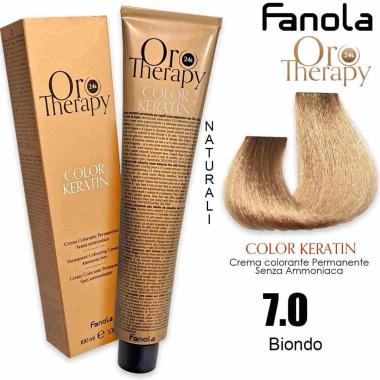 Fanola oro therapy color keratin 100 ml 7.0