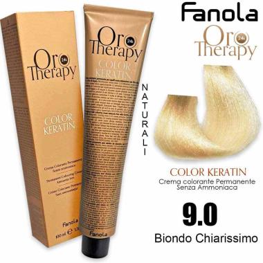 Fanola oro therapy color keratin 100 ml 9.0