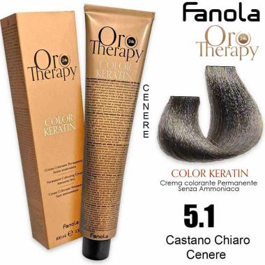 Fanola oro therapy color keratin 100 ml 5.1