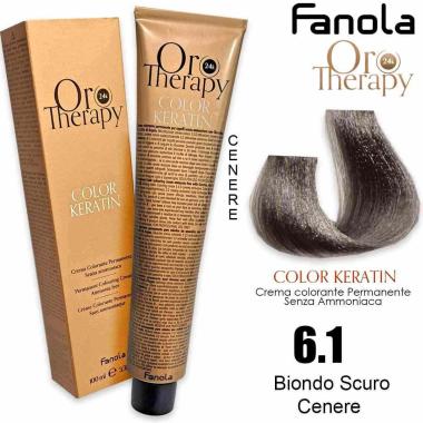 Fanola oro therapy color keratin 100 ml 6.1