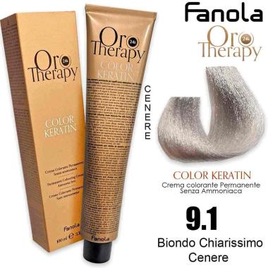 Fanola oro therapy color keratin 100 ml 9.1