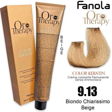 Fanola oro therapy color keratin 100 ml 9.13