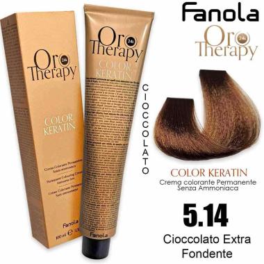 Fanola oro therapy color keratin 100 ml 5.14