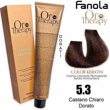 Fanola oro therapy color keratin 100 ml 5.3