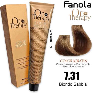 Fanola oro therapy color keratin 100 ml 7.31