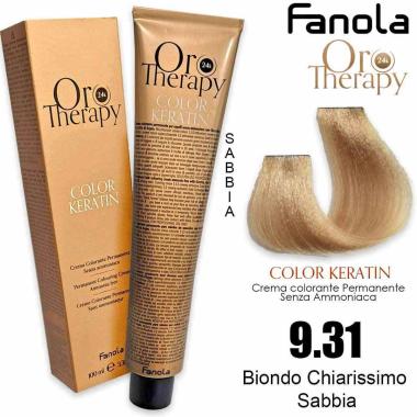 Fanola oro therapy color keratin 100 ml 9.31